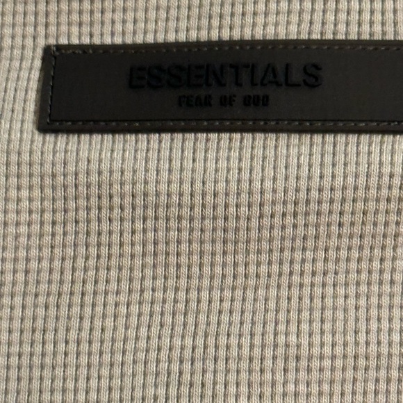 Essentials Fear Of God Short Sleeve Waffle Sweatshirt Large NWT (Oversized) - Picture 13 of 15